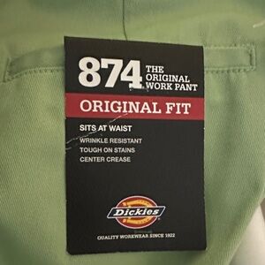 Dickies Mint Green 874 Original Fit Pants